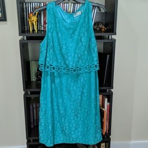 Teal cocktail dress